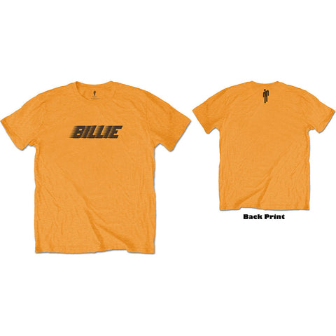 BILLIE EILISH Racer Logo & BLOHSH (Back Print) Orange