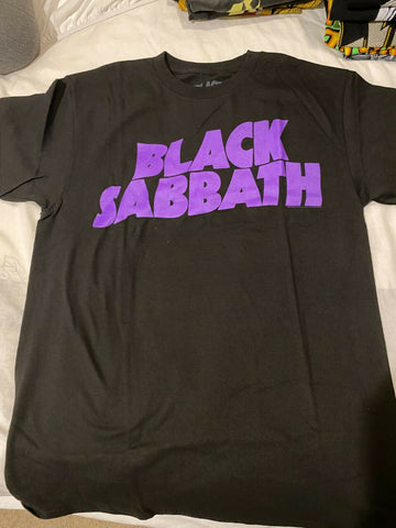 BLACK SABBATH Purple Logo T-Shirt